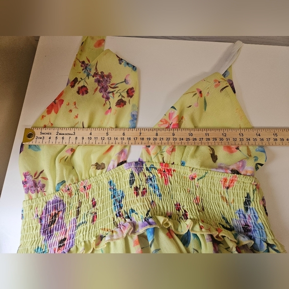 Rays For Days - Women's Louise Mini Dress Love Bird Floral Sz L - Picture 6 of 9